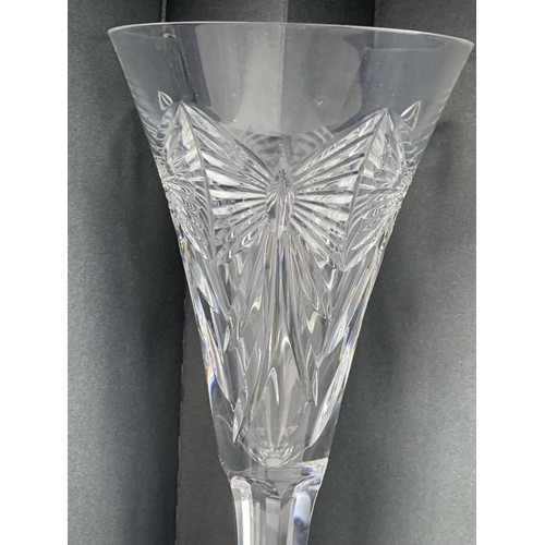 657 - WATERFORD CRYSTAL TOASTING FLUTES BOXED