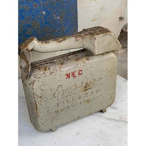 668 - 2 VINTAGE PETROL CANS