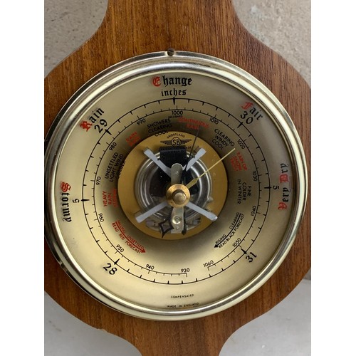 692 - AN OAK CASED BAROMETER 19