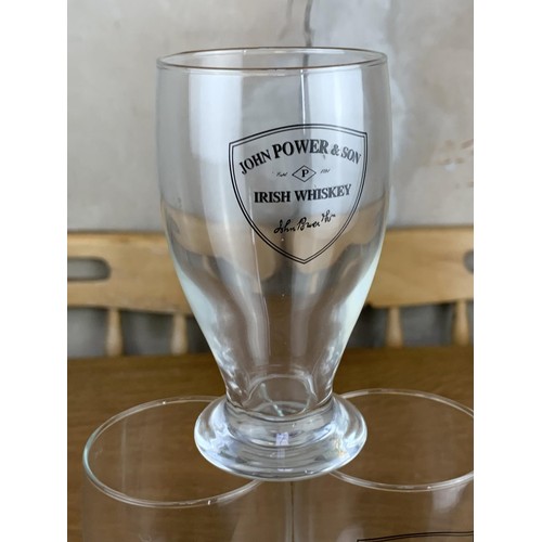 704 - A SET OF 6 JOHN POWERS WHISKEY GLASS