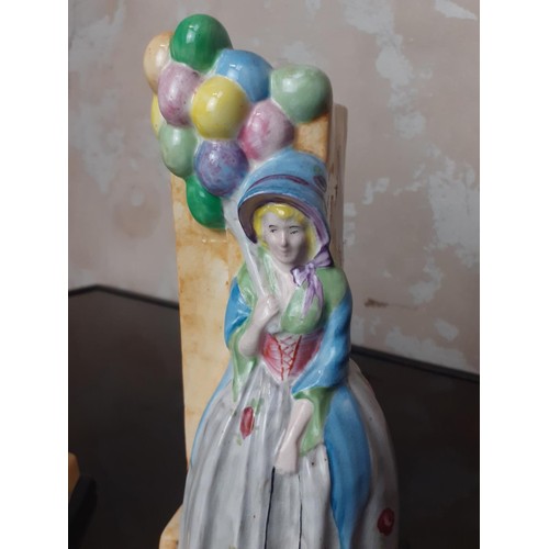 708 - PAIR OF GIBSONS POTTERY VASE BALLOON LADY 8