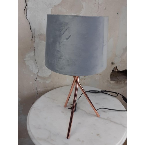 710 - COPPER TRIPOD LAMP