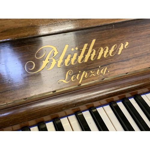 677 - A BLuTHNER LEIPZIG rosewood case overstrung PIANO