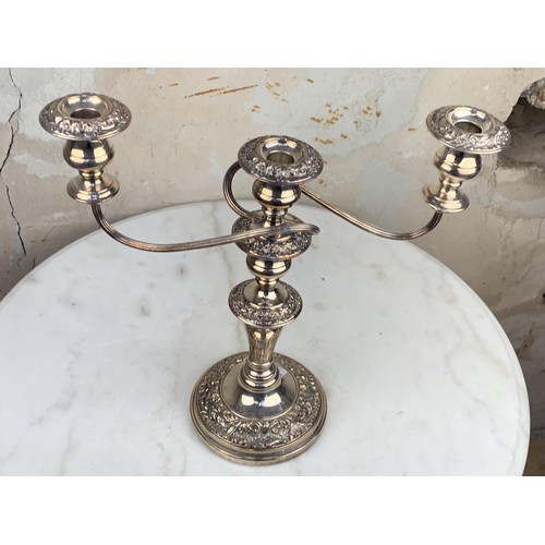 678 - PLATED CANDLEBRA