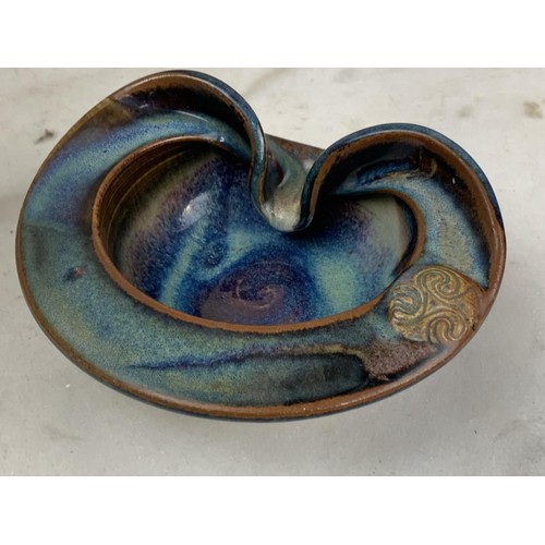 716 - AN IRISH POTTERY GLAZED DISH