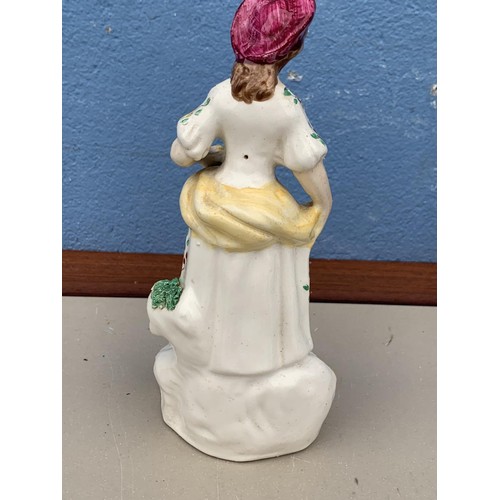 720 - ANTIQUE STAFFORSHIRE LADY FIGURINE PERFECT CONDITION 7