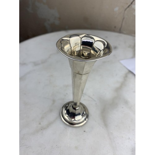 561 - A SILVER SPILL VASE