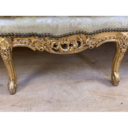 608 - ANTIQUE STYLE GILT FRENCH SOFA