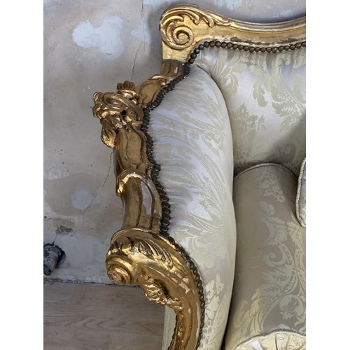 608 - ANTIQUE STYLE GILT FRENCH SOFA