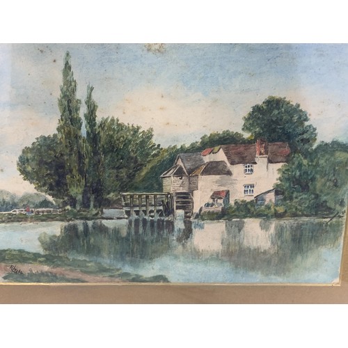 92 - A WATER COLOUR SIGNED R WEBB 19 X 15