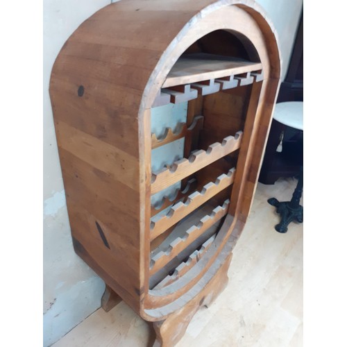 97 - A MEXICAN PINE WINE RACK