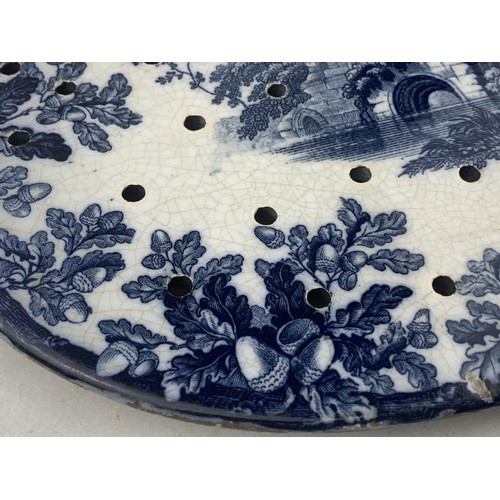 102 - A SPODE MEAT PLATE DATED 1848 13 X 9