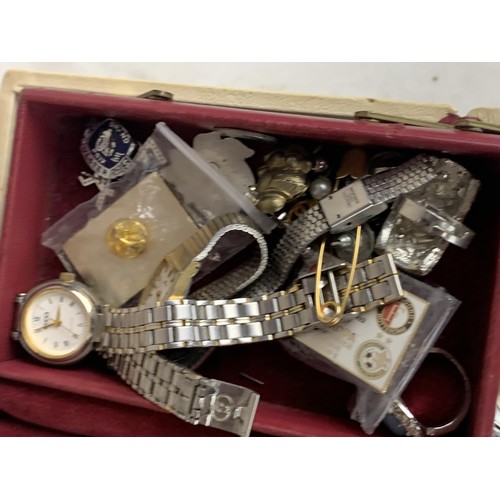 103 - JEWELLERY BOX AND CONTENTS