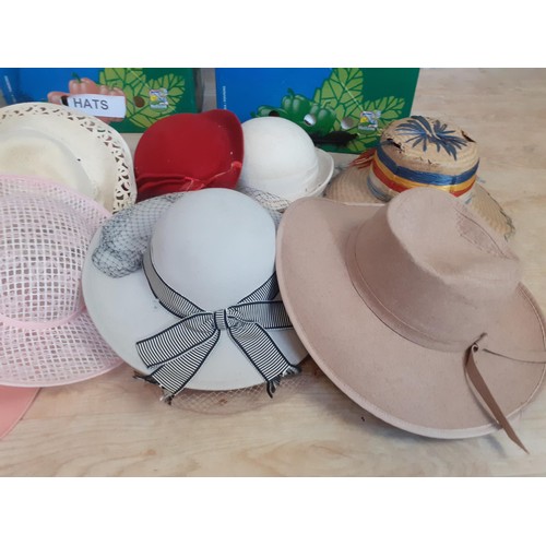 8 - A QTY OF VINTAGE HATS ETC