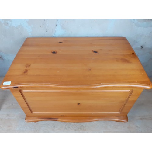 20 - A PINE BLANKET BOX