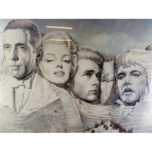 37 - THE IMMORTAL AMERICAN STARS PRINT 41 X 29