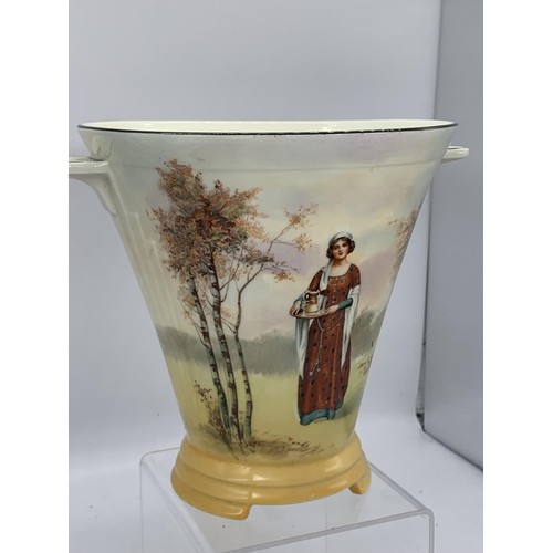 48 - ROYAL DOULTON 2 HANDELED VASE 8