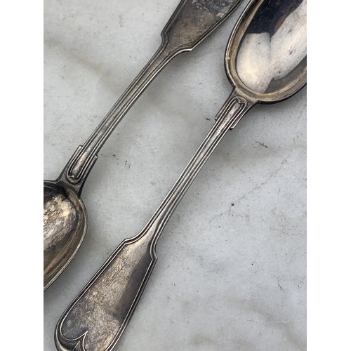 203 - 2 SILVER SPOONS 120.4gms