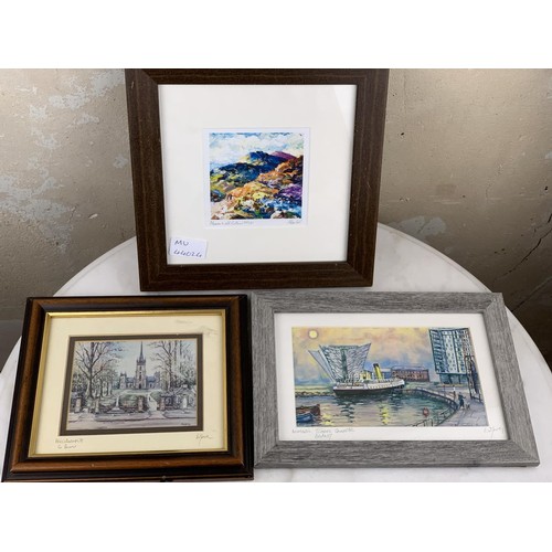 170 - 3 LIMITED EDITION LOCAL SCENE PRINTS MOURNES, HILLSBOROUGH & TITANIC QUATER