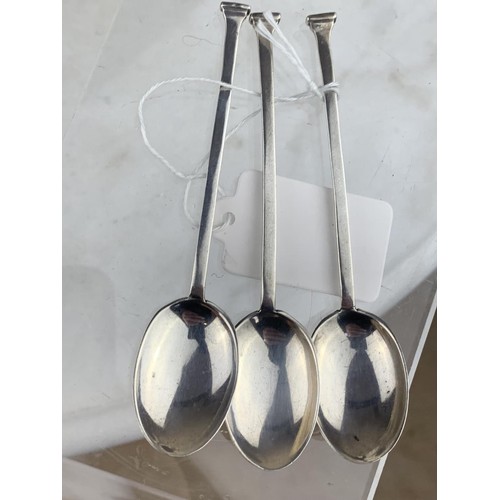 214 - SET OF 3 SHEFFIELD SILVER TEASPOONS 25.5gms