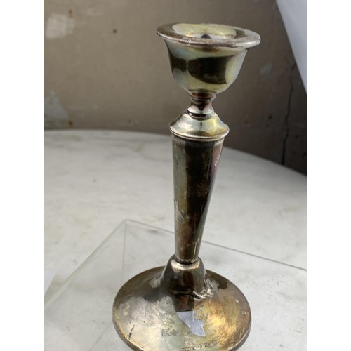 234 - A 1915 BIRMINGHAM SILVER CANDLESTICK