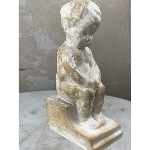 264 - ANTIQUE CHALK FIGURINE 7