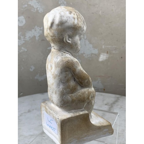 264 - ANTIQUE CHALK FIGURINE 7