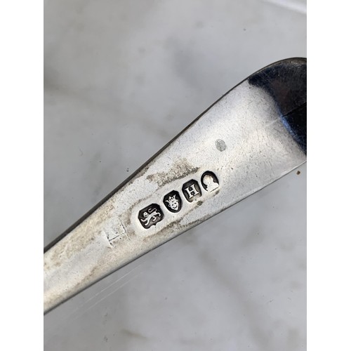 304 - A GEORGIAN LONDON SILVER SPOON 57.9grms