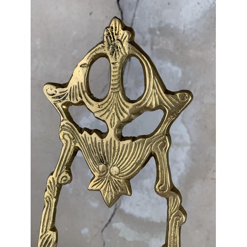 378 - ORNATE LARGE BRASS STAND 19