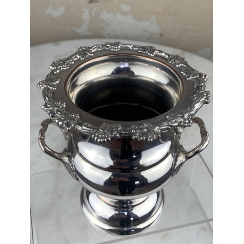 435 - ORNATE 2 HANDLED PLATED URN 5