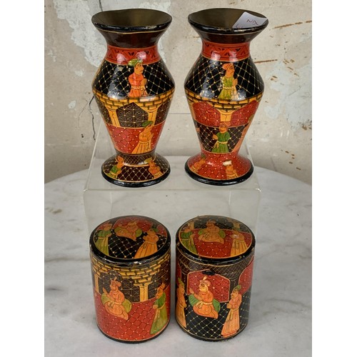 440 - SET OF 4 MIDDLE EASTERN SCENE ITEMS