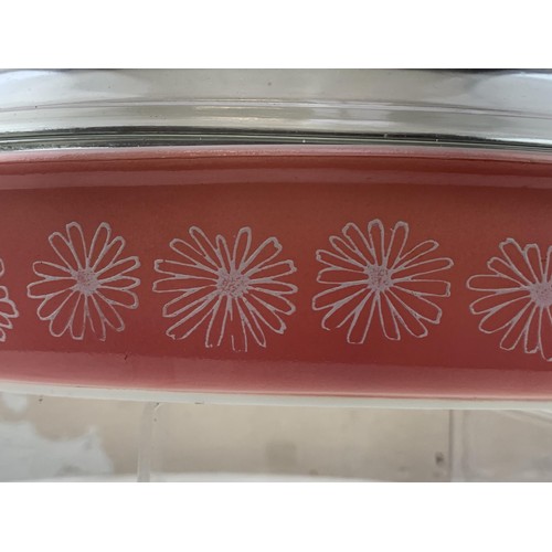 441 - AN UNUSUAL COLOURED PYREX VEGETABLE DISH