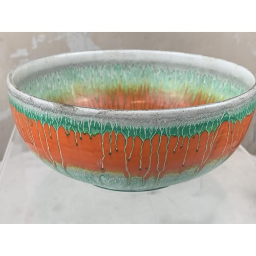 481 - A SHELLEY BOWL WITH UNUSUAL DRIZZLE PRINT 6