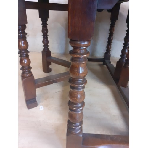 508 - A REPRODUCTION  HUNT/WAKES STYLE TABLE DARK OAK