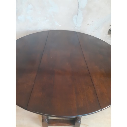 508 - A REPRODUCTION  HUNT/WAKES STYLE TABLE DARK OAK