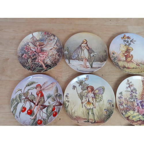 109 - A COMPLETE SET OF 12 COLLECTORS PLATES THE ENCHANCING WORLD OF THE FLOWER FAIRIES BY CICELY MARY BAR... 