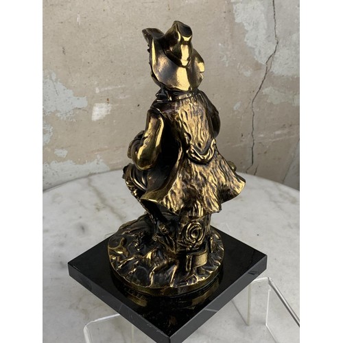 160A - A BRASS FINISHED FIGURENE