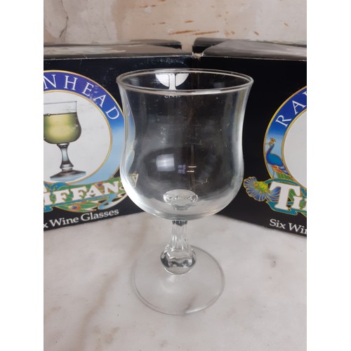 56 - 24 NEW WINE GLASSES