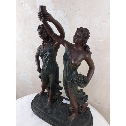 73 - LADY BRONZE STYLE FIGURINE 16