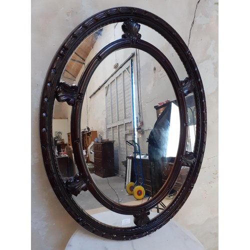 100 - ORNATE MAH MIRROR 28 X 36