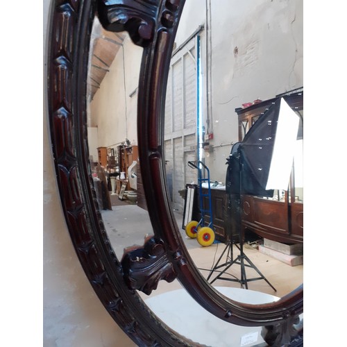 100 - ORNATE MAH MIRROR 28 X 36