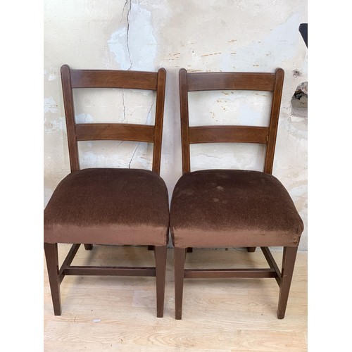 121 - A PAIR OF LATE VICTORIAN SIDECHAIRS