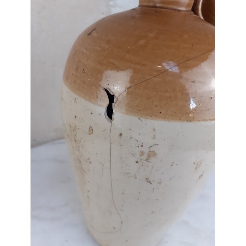 156 - STONEWARE FLAGON 10