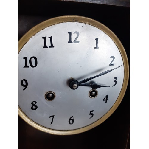 191 - UNUSUAL 1920'S OAK CASED WALL CLOCK