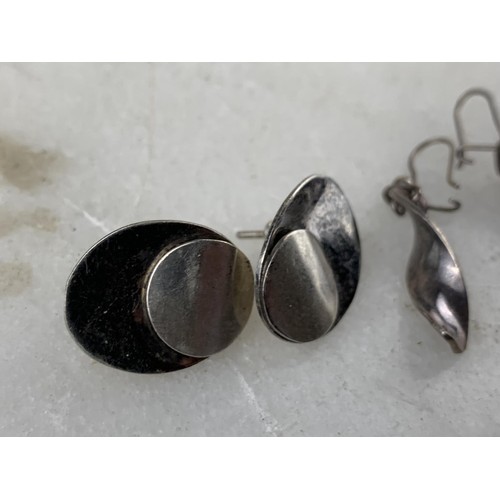 245 - 2 PAIR OF SILVER EARRINGS