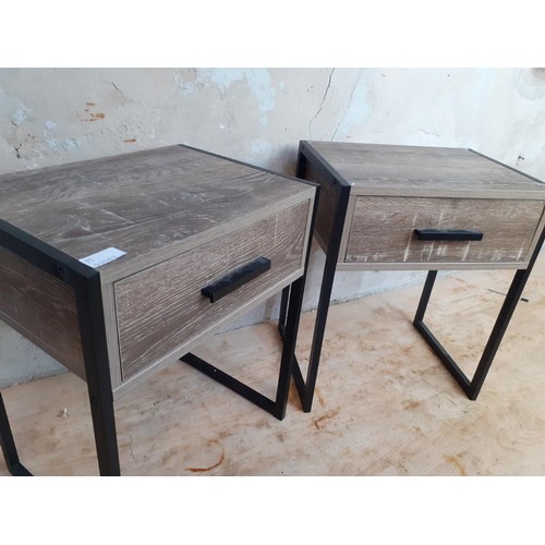 262 - A PAIR OF MODERN BEDSIDES