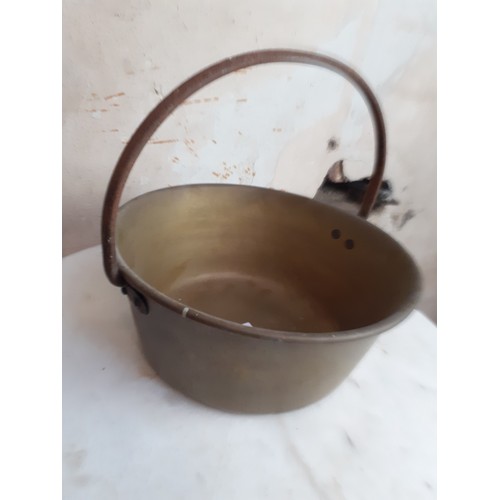 344 - HEAVY BRASS PRESERVE PAN