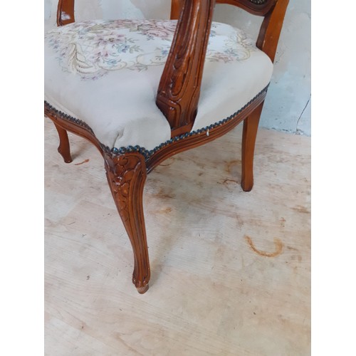 280 - A TAPESTRY SIDE CHAIR