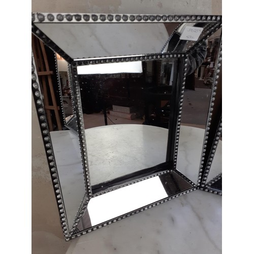 290 - PAIR OF MIRRORS 12 X 14