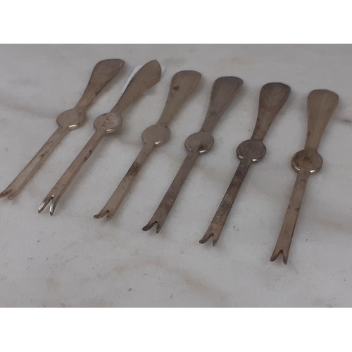 469 - 6 PLATED MELON SCOOPERS